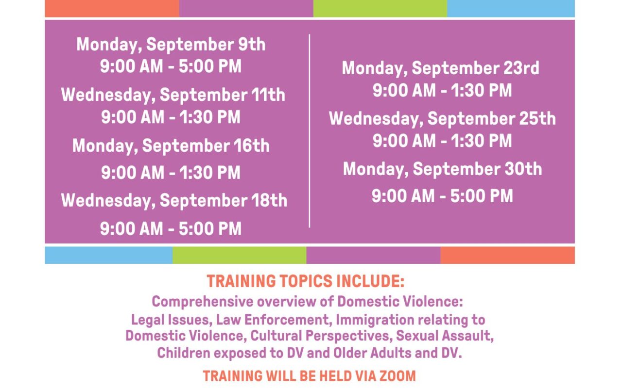 Domestic Violence Fall 2024 Training